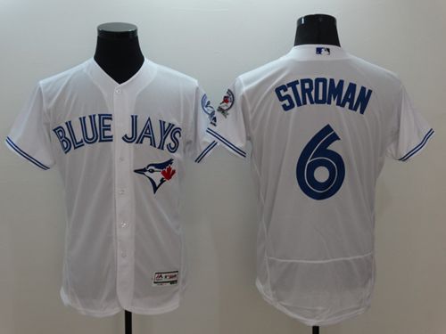 Blue Jays #6 Marcus Stroman White Flexbase Authentic Collection Stitched MLB Jersey